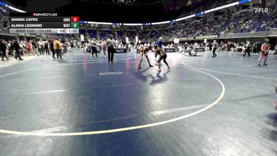 110 lbs Consy 5 - Gianna Cafeo, Canon-McMillan vs Alaina Leonard, West Allegheny