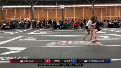 Cobi Allen vs Charlize Balser 2026 ADCC Portland Open
