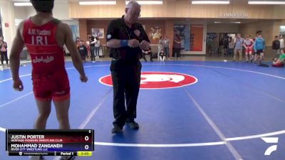 126 lbs Semifinal - Justin Porter, Heritage Pioneers Wrestling Club vs Mohammad Zanganeh, River City Wrestling LLC
