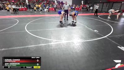 210 lbs Semifinal - Azrael Chavez, Mauston Talons vs Sam Anderson, Fox Valley Saints