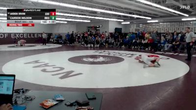 125 lbs Cons. Round 2 - Carson Nelson, Ridgewater CC vs Aiden Irvin, Central