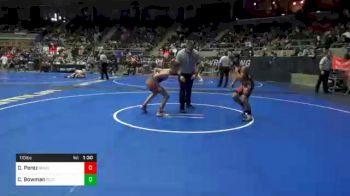 110 lbs Prelims - David Perez, Mayo Quanchi vs Cameron Bowman, Scissortail WC