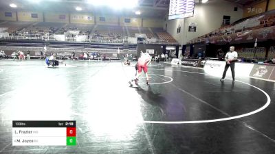 133 lbs Quarterfinal - Logan Frazier, Indiana vs Michael Joyce, Brown