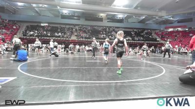 70 lbs Semifinal - Gauge Huffman, Northeast Take Down Club vs Zane Nelson, Owasso Takedown Club