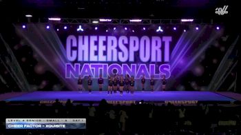 Cheer Factor - XQUISITE [2026 L4 Senior - Small - A Day 1] 2026 CHEERSPORT National All Star Cheerleading Championship