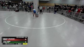 120 lbs Cons. Round 6 - Cole Sides, 3F Wrestling vs Brody Lybarger, Oregon