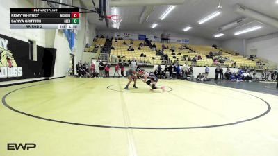 105 lbs Rr Rnd 2 - Remy Whitney, Mcloud HS Girls vs Sa'Nya Griffith, Glenpool Girls HS