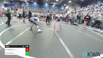 92 lbs Quarterfinal - Cord Oliphant, Dark Cloud Wrestling Club vs Declan Forrest, Vinita Kids Wrestling