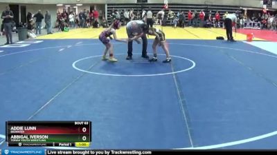 70 lbs Cons. Round 1 - Abbigal Iverson, Tomah Youth Wrestling vs Addie Lunn, BigWater