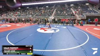 83 lbs Cons. Round 3 - Fischer Lewis, Thermopolis Wrestling Club vs Collin Thompson, Riverton USA Wrestling