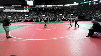 120 lbs Cons. Round 2 - Bowen Willer, PBG1 vs Jonah Litter, GIR3