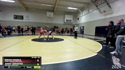 83 lbs Cons. Semi - Roman Fonseca, Daniel Cormier Wrestling vs Sonny Cervantes, Red Wave Wrestling