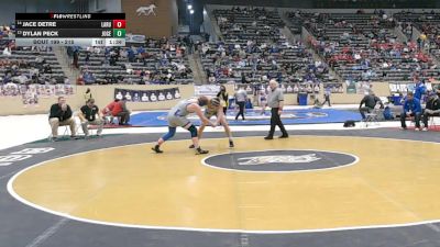 215 lbs Champ. Round 1 - Dylan Peck, Johnson Central vs Jace Detre, LaRue County