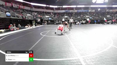 155 lbs Consolation - Braylon Griffiths, Southeast Iowa Elite vs Sir Nick Baer, Purler Wrestling Academy