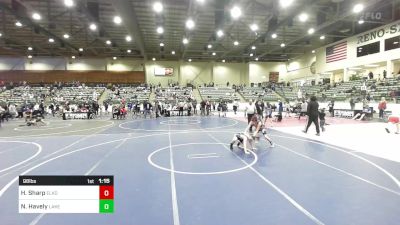 98 lbs Round Of 16 - Hollis Sharp, Elko WC vs Noah J Havely, Lakeview MC