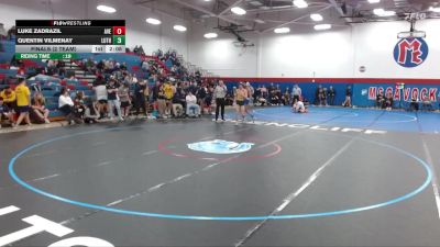 149 lbs Finals (2 Team) - Luke Zadrazil, Averett vs Quentin Vilmenay, Luther
