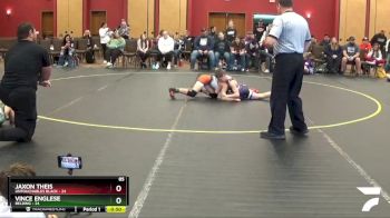 85 lbs Round 2 (4 Team) - Jaxon Theis, Untouchables Black vs Vince Englese, Belding