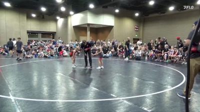 55 lbs Round 6 (8 Team) - Adeline Byrne, North DeSoto Blue WA vs Brodie Shuler, Panhandle Pittbulls
