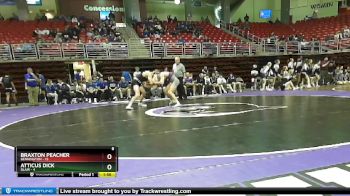 150 lbs Semis & Wb (16 Team) - Atticus Dick, Blair vs Braxton Peacher, Bennington