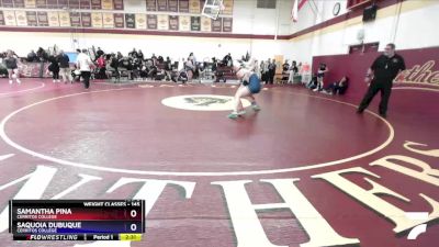 145 lbs Cons. Round 4 - Samantha Pina, Cerritos College vs Saquoia Dubuque, Cerritos College