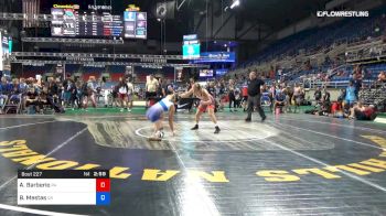 117 lbs Rnd Of 32 - Alanna Barberio, Pennsylvania vs Breanna Mestas, Oregon
