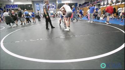 132 lbs Consi Of 4 - Ayden Dyer, Bridge Creek Youth Wrestling vs Peyton Heuer, Harrah Little League Wrestling