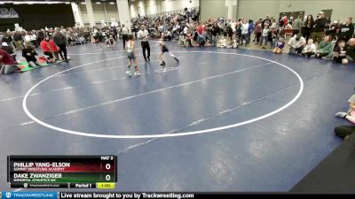 63 lbs Quarterfinal - Phillip Yang-Elson, Summit Wrestling Academy vs Dake Zwanziger, Immortal Athletics WC