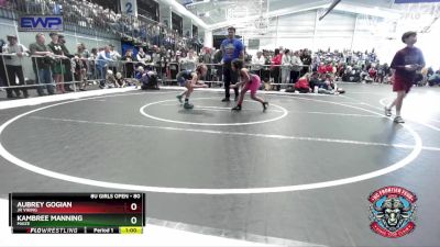 80 lbs Round 1 - Aubrey Gogian, Jr Viking vs Kambree Manning, Maize