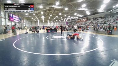 U20 Women - 55 lbs Cons. Round 4 - Devlynn Albrecht, WI vs Ivy Andersen, GA