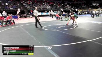 157 Class 3 lbs Cons. Round 2 - Lucas Parietti, Whitfield vs Anthony Seneker, Jefferson City