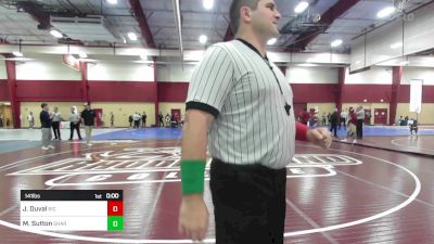 141 lbs Round Of 16 - Jacob Duval, Rhode Island College vs Martial Sutton, Shark-Style Wrestling