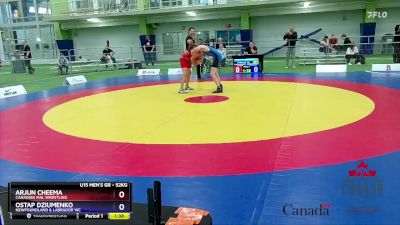 52kg 5th Place Match - Arjun Cheema, Canadian Mal Wrestling vs Ostap Dziumenko, Newfoundland & Labrador WC