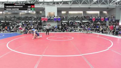 120 lbs Quarterfinal - Seamus Brannigan, Staples vs Kenna Gioffre, Newtown