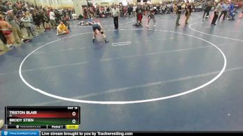 136 lbs Cons. Round 1 - Brody Stien, IL vs Triston Blair, IA