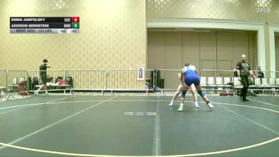 123 lbs Consi Of 4 - Emma Jampolsky, East Valley WC vs Addison Bernstein, Durham