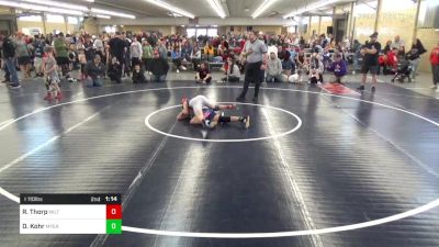 I 110 lbs Quarterfinal - Ryan Thorp, Milton vs Dale Kohr, Myerstown