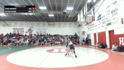 100 lbs Champ. Round 3 - Cara Burrup, Fruitland vs Aliyah Allen, Borah