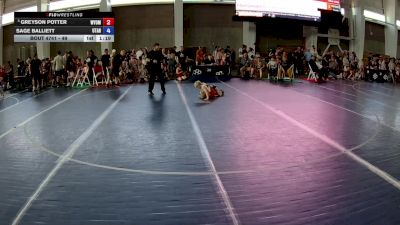 49 lbs Quarters - Greyson Potter, Wyoming vs Sage Balliett, Utah