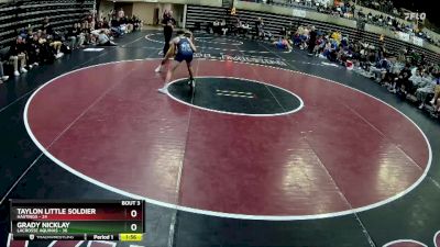 145 lbs Round 2 (4 Team) - Taylon Little Soldier, Hastings vs Grady Nicklay, LaCrosse Aquinas