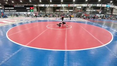 58 lbs Cons. Semi - Hazel Murray, GTRA vs Lexi Olson, St. Mary`s Cardinals WC