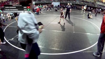 52 lbs Round 3 - Alba Johnson, West Point Wrestling Club vs Lylah Fothergill, Central City JR. Wrestling