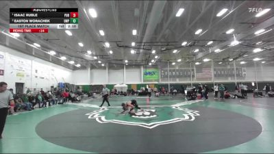 157 lbs 1st Place Match - Isaac Ruble, Purdue vs Easton Worachek, UW-Parkside