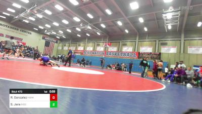 128 lbs Consi Of 16 #2 - Rogelio Gonzalez, Farmersville vs Sebastian Jara, Ridgeview