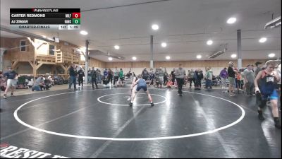105 lbs Quarterfinal - Carter Redmond, Milford vs Aj Zimar, Hancock