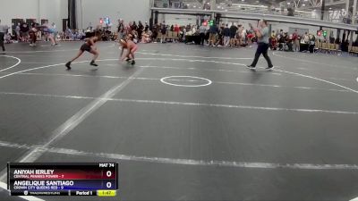 70 lbs Placement (4 Team) - Aniyah Ierley, Central Pennies Power vs Angelique Santiago, Crown City Queens Red