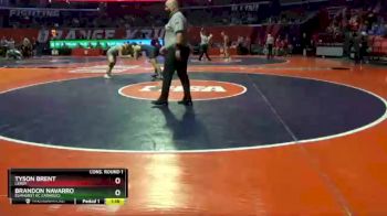1 lbs Cons. Round 1 - Tyson Brent, LeRoy vs Brandon Navarro, Elmhurst (IC Catholic)