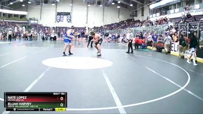 285 lbs Champ. Round 2 - Nate Lopez, Milton Area Hs vs Elijah Harvey, South Williamsport Area Hs