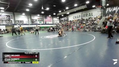 144 lbs 3rd Place Match - Ethan Barrett, Murrieta Valley vs Corey Delgado, Great Oak