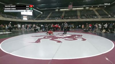 150 lbs 5th Place - Thayer Ebert, Walnutport vs Zander Jones, Marysville