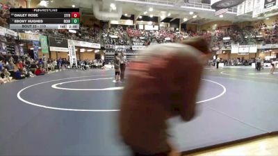 110 lbs Champ. Round 1 - Ebony Hughes, Richmond-Central Heights Hs vs Dailey Rose, St. Francis HS